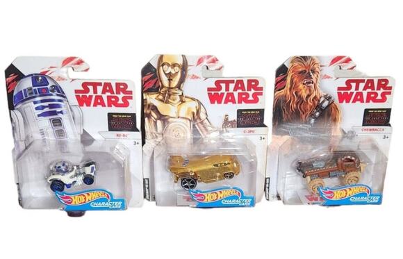 Hot Wheels Other - Hot Wheels Star Wars Character Cars Lot Of 3 New Sealed (2017)